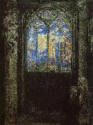 Odilon Redon Stained Glass Window oil